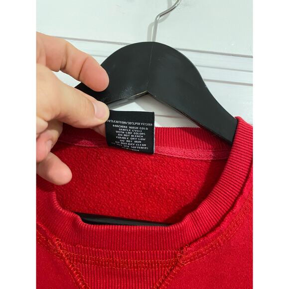 Nebraska Cornhuskers Red Crewneck Sweatshirt Size Large - Picture 5 of 6